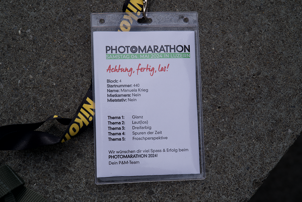 Startnummer Photomarathon
