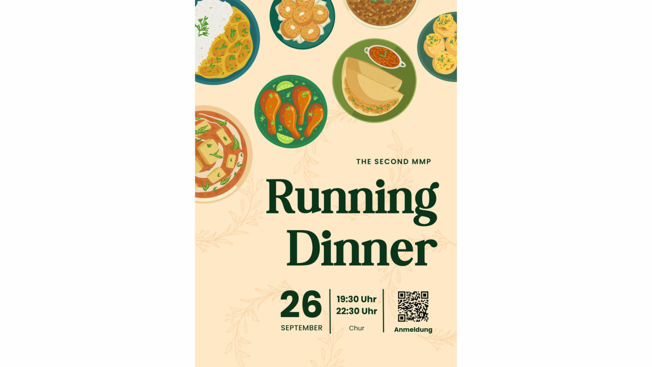 Flyer Running Dinner