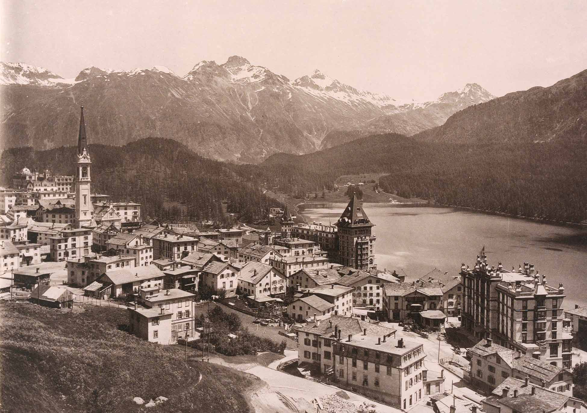 St. Moritz Dorf um 1907