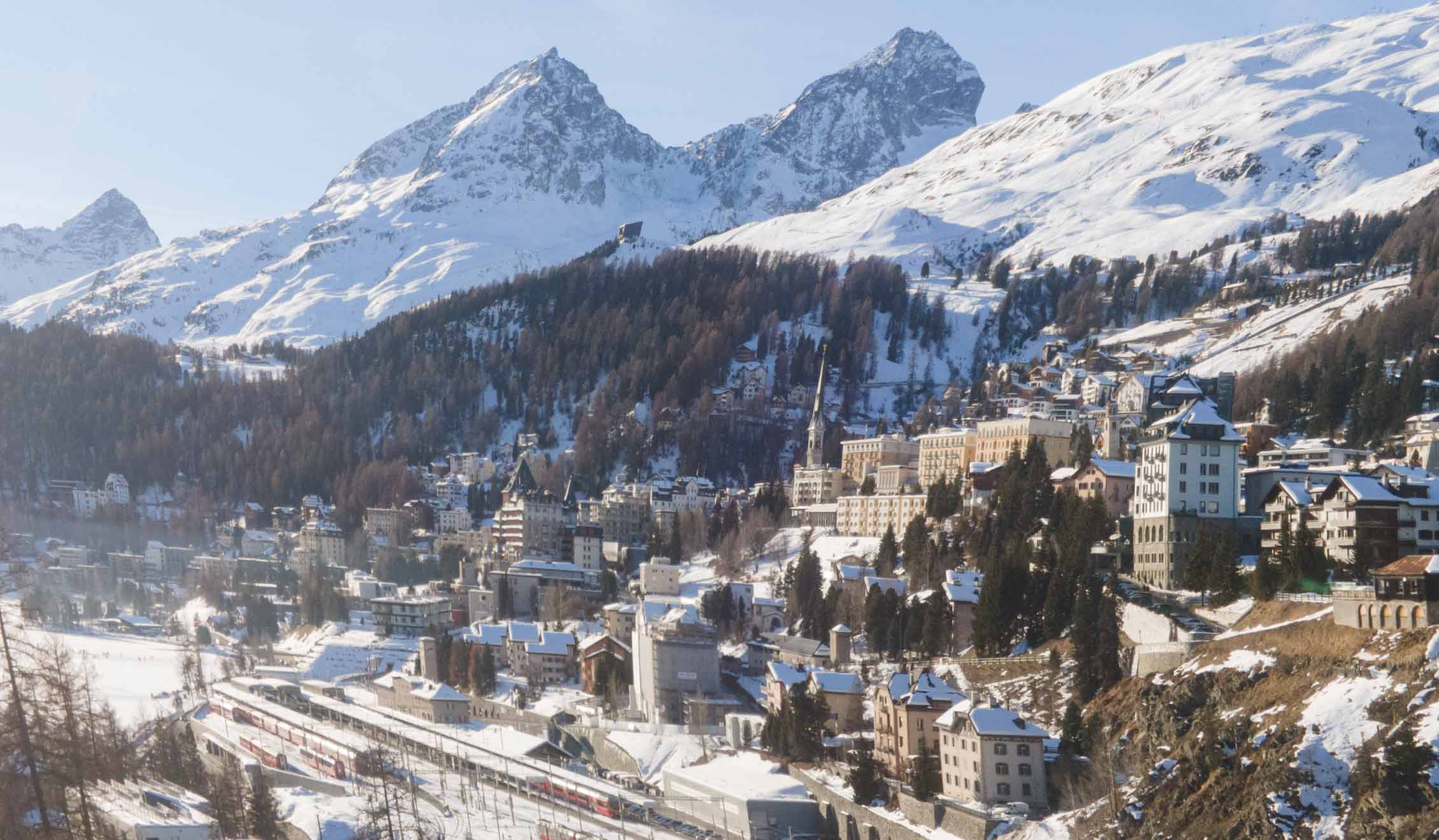 St. Moritz Dorf um 2021