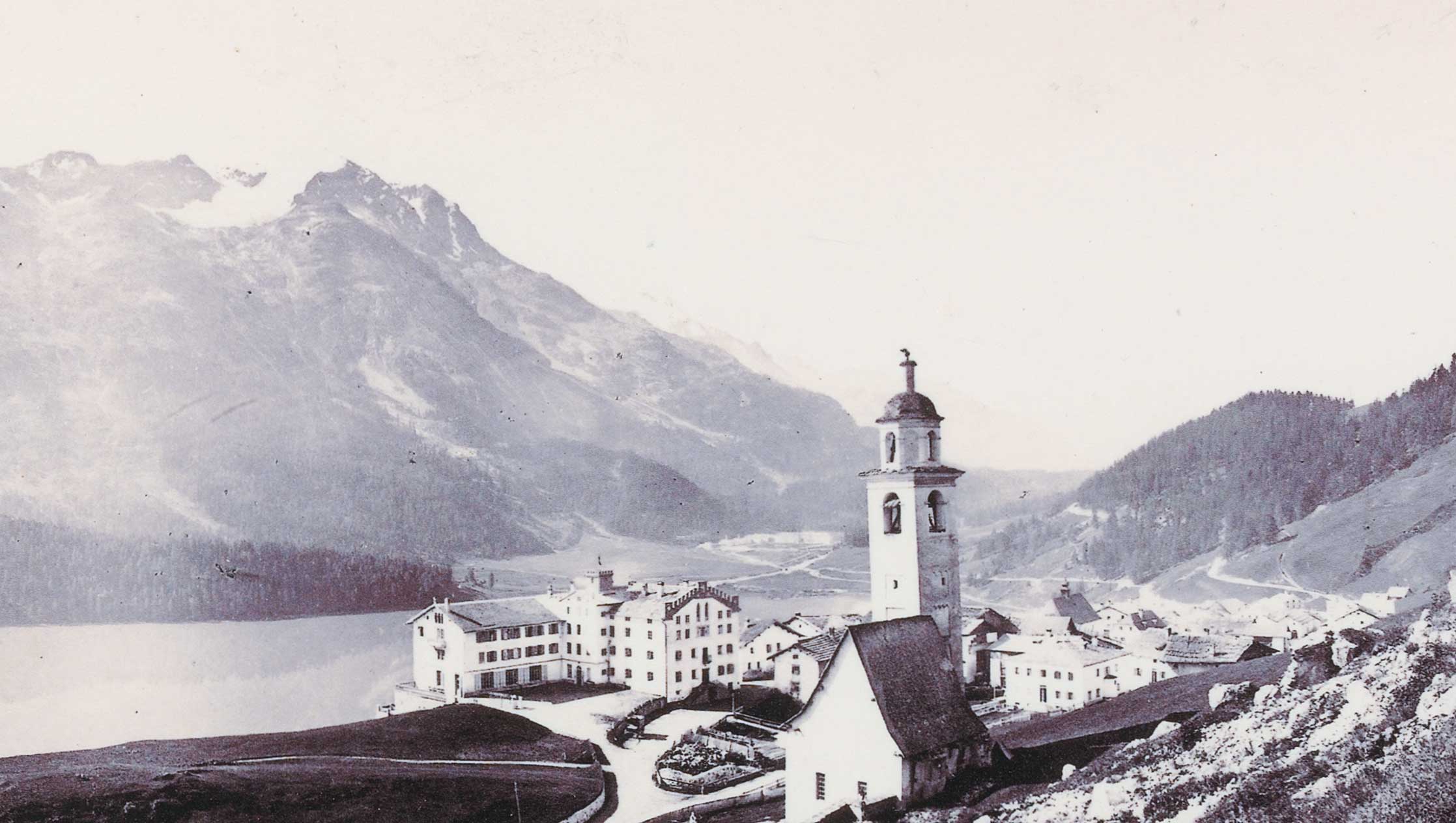 Schiefer Turm um 1870