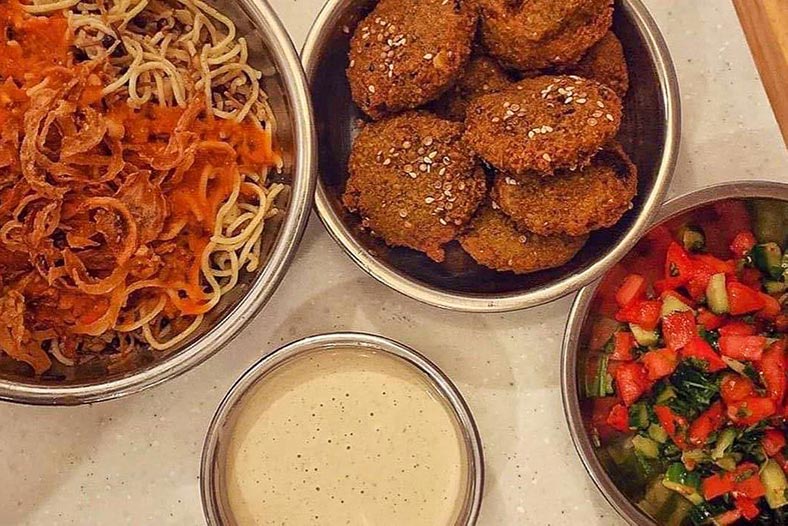 Falafel mit Koshari