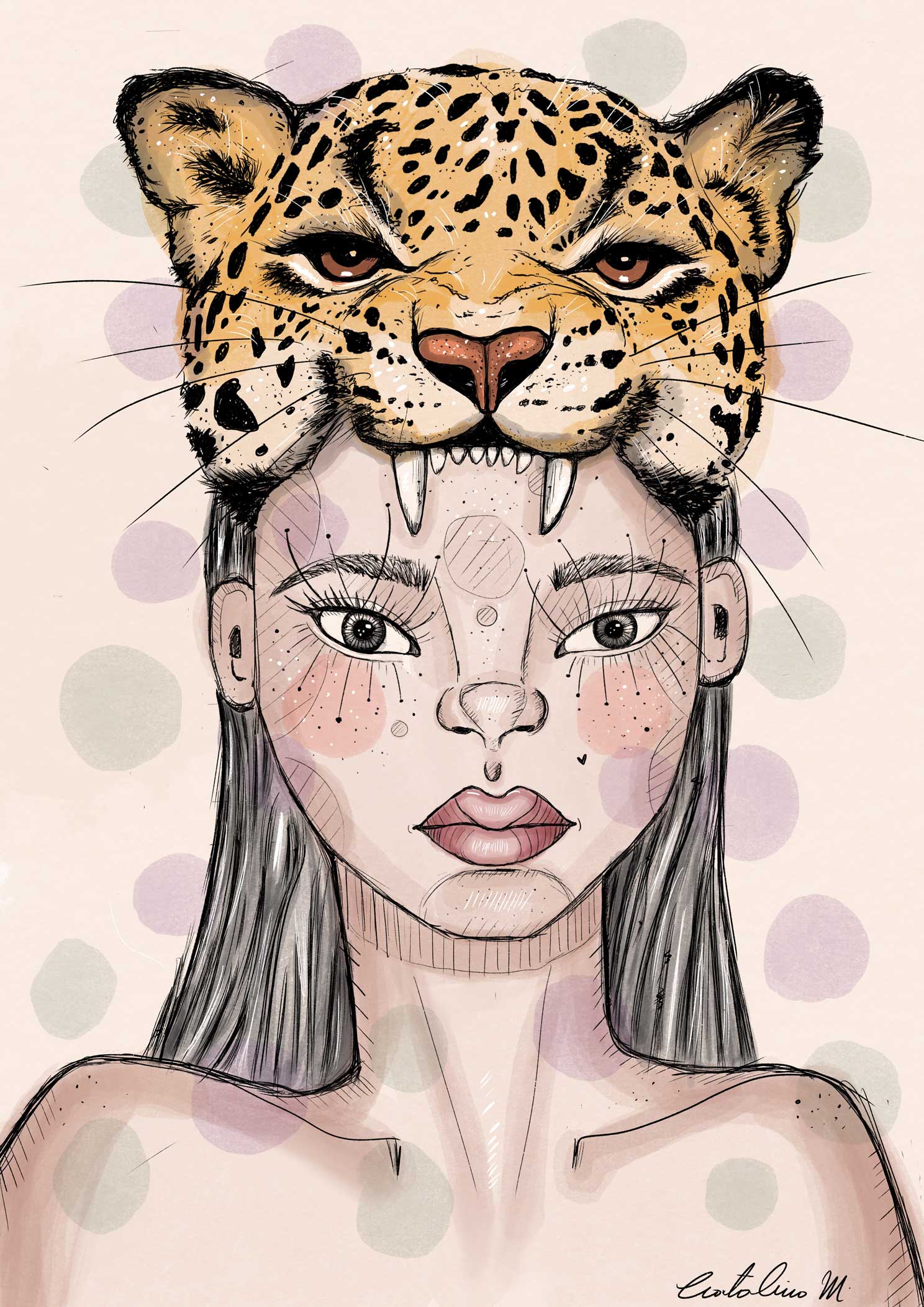 Frau und Jaguar: Die Souveräne