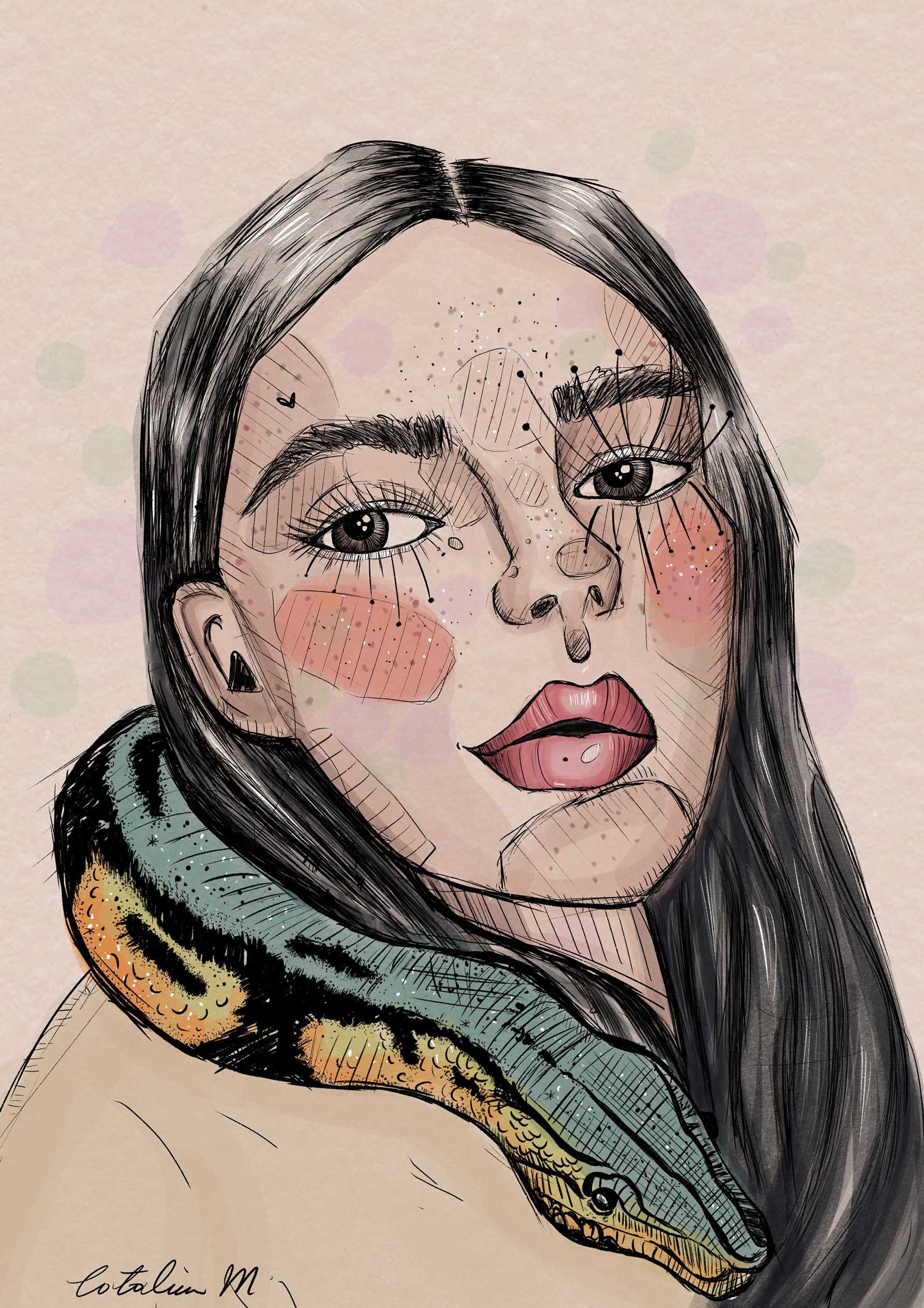 Frau und Schlange: Die Wiedergeborene