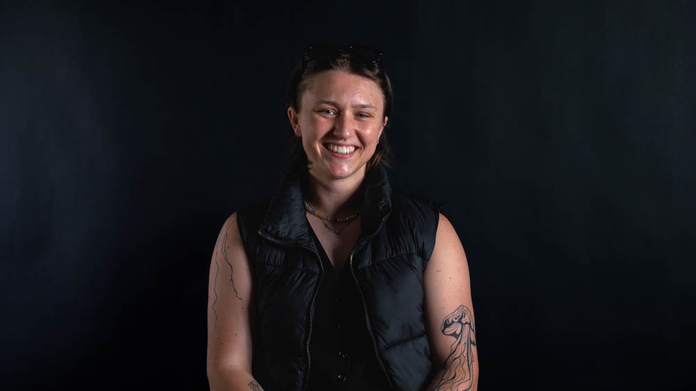Portrait Saskia lachend